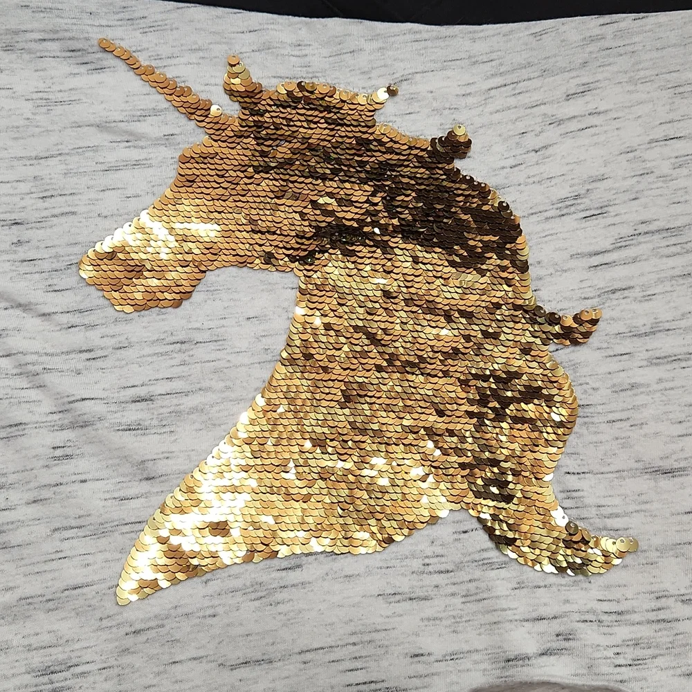 Justice Active Unicorn Sequin Long Sleeve Tee